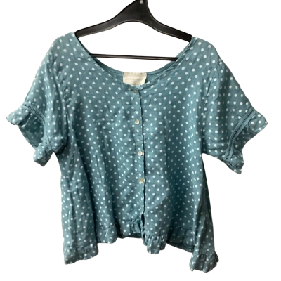 Donna Donna Womens  Size 14 Short Sleeve Top 100% linen B