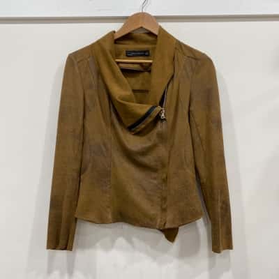 Zara Womens  Size M  Jacket Brown 