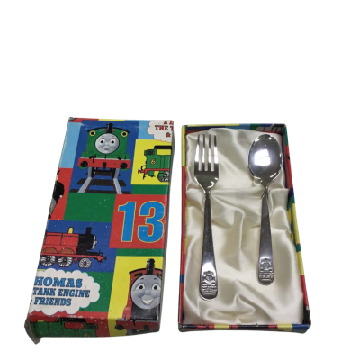 Thomas The Tank Engine Britt Allcroft Fork & Spoon Boxed Set 1994