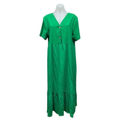 Mutig Womens 100% Cotton Size XXL Maxi Dress Green 