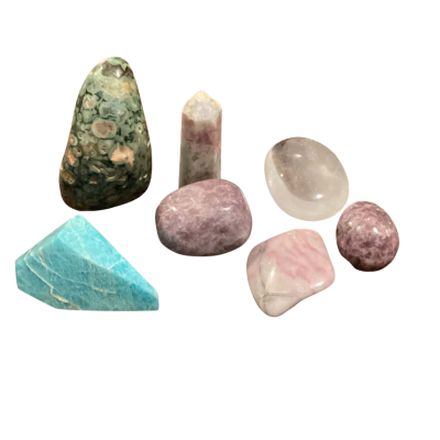 7 piece mixed crystal bundle