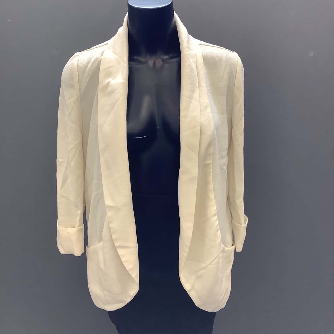 Cream open cardigan Clearance