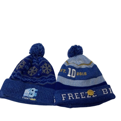 MND Fight MND Beanie Big Freeze 10 2024 Beanie Neale Daniher with Pin And no.9