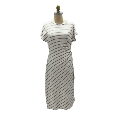 Devotion by Cyprus dress Womens  Size L Formal Dress / Midi Dress Brown / Cream 