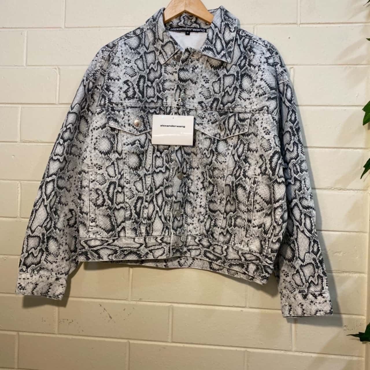 Alexander Wang Unisex Size M Game Jacket Python Print(s)