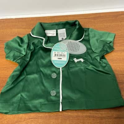 Peter Alexander Kids  Size 0-3m Emerald green PJs