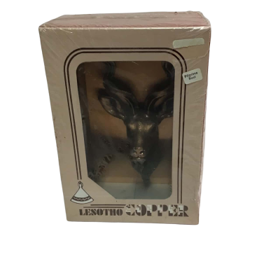 Lesotho Copper Antelope Wall Plaque