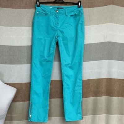Tommy Hilfiger Womens  Size 6 Slim Fit Pants Teal 