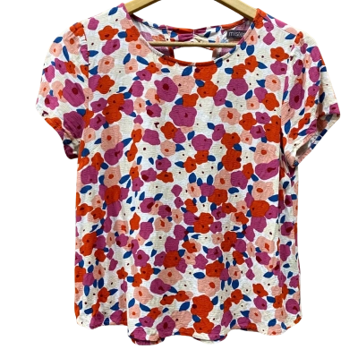 Mister Zimi Red/Pink Floral Patterned Top Size 6