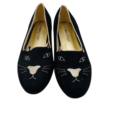BNWT Taking Shape Womens  Size 42 Black  / Silver Flat “Cat” Shoes RRP $129.95.   OLA