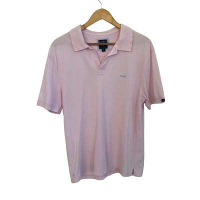 Gazman Mens  Size M Polo Shirt Pink  