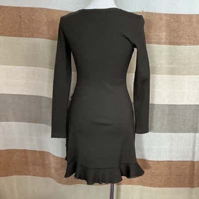 Forever New Womens  Size 10 Long Sleeve Dress Green 