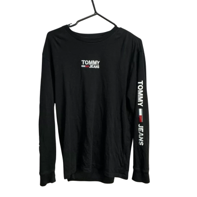 Tommy Jeans Mens  Size M Long Sleeve Top Black  