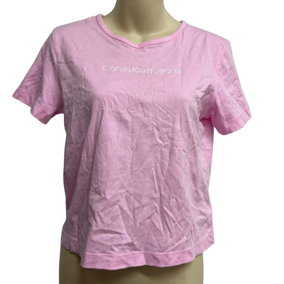 Calvin Klein Jeans Womens Size M Pink Top  