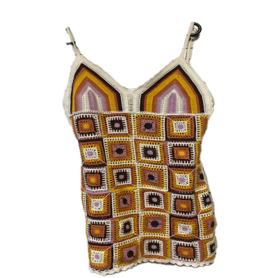 Zara Womens  dress Size S Brown / Burnt Orange / Orange / Pink  / White / Yellow 