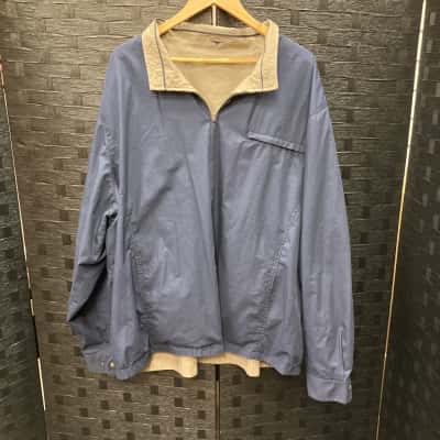 R.M. Williams Mens  Size 3XB Brown / Navy Blue Reversible Jacket 