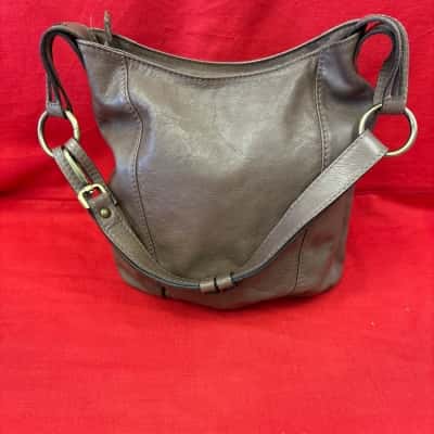  Women's Taupe  Soft Leather Hobo Bag Made in Italy