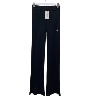 Calvin Klein Womens  Size S Ribbed Pants Black - New with Tags