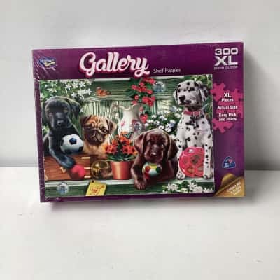 NEW - Holdson gallery shelf puppies 300 XL piece puzzle 