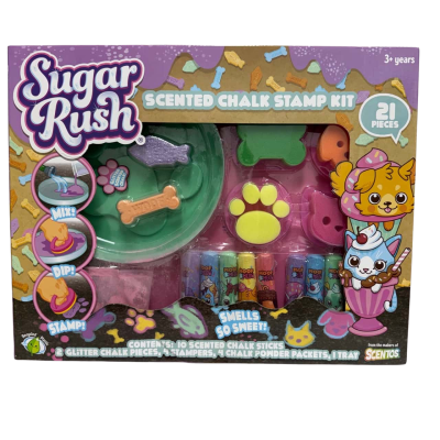 Sugar Rush scented chalk stamp kit