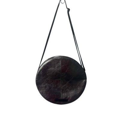 ELK Handbag Silver large round