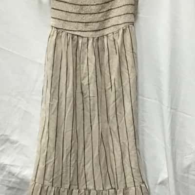 City Chic Womens  Size L Casual Dress Beige 