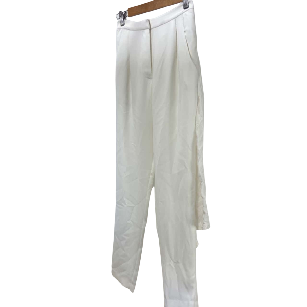 Sass & Bide Cream pants with chiffon skirt at back (s)