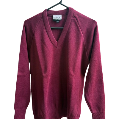 EKC Kids Burgandy Wool Pull Over Size 18