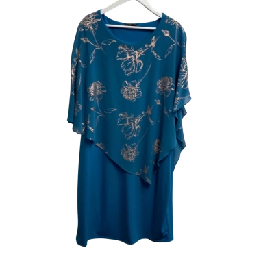 Liz Jordan Womens  Cocktail Dress Floral / Green Size 16 