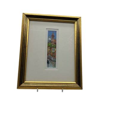 Pam Lethlean Window of Venice Framed Painting