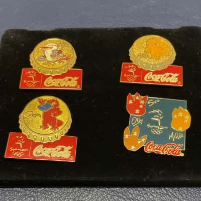 Australian Sydney 2000 Olympic Coca-Cola Pins Set of 4