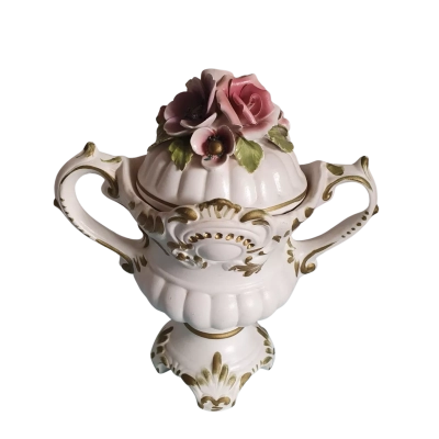 Capodimonte Bowl with Lid