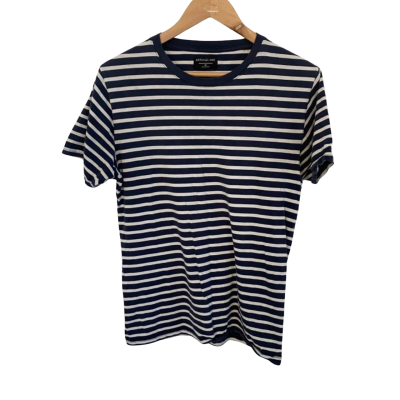 Article/One Size M Short Sleeve Shirt Navy Blue / White 