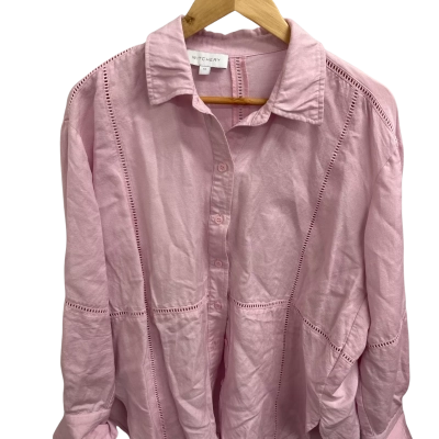 Witchery Women’s  Size 14 Button Up Top - PINK