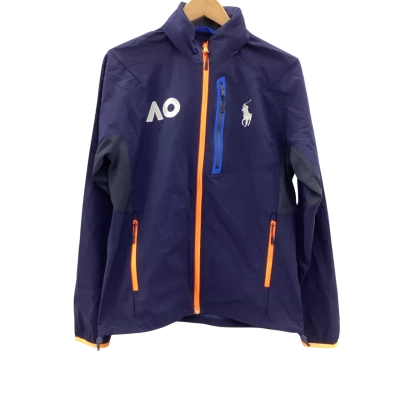 Ralph Lauren Mens  Size S Australian Open Performance Jacket Navy Blue / Orange 