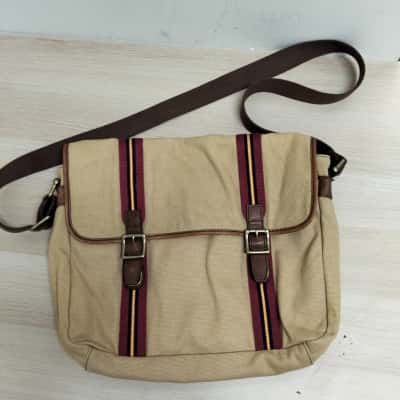 Fossil Briefcase Bag Leather Crossbody VGUC 