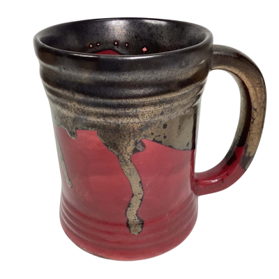 Daisy ware Tankard red and gold signed