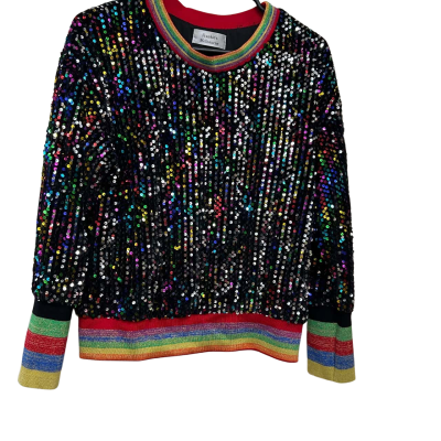 FRANKIE’S MELB SEQUINNED PULLOVER. SIZE 10/12