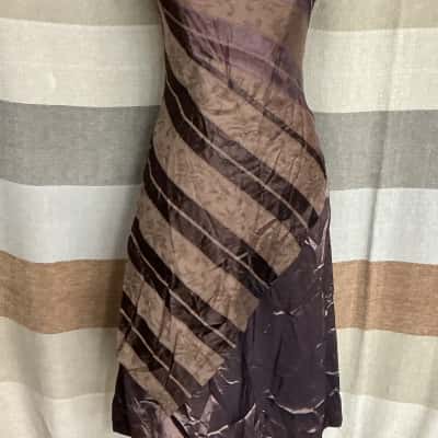 Garfunkle Womens  Size 12 Strapless Dress Other / Pattern / Rose Gold 