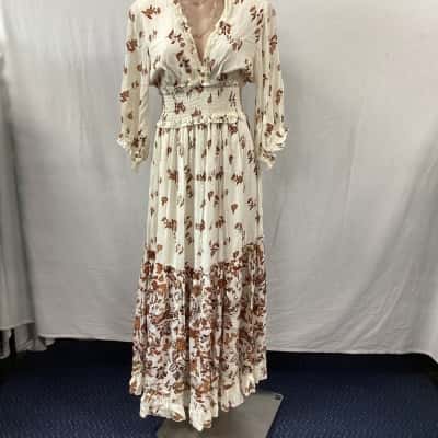Talisman Womens Size S Brown / Off White 