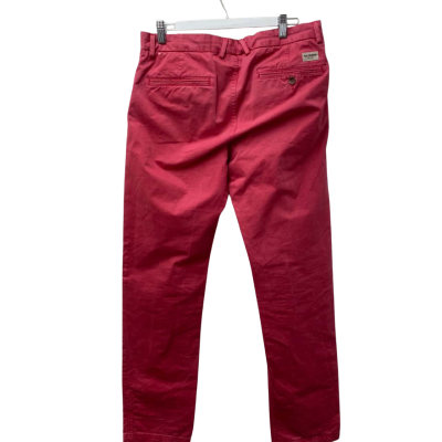 Ben Sherman Mens Chinos  Size 32 - Pinky/Red -100% Cotton