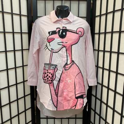  Pink panther Womens  Size M Long Sleeve Shirt 
