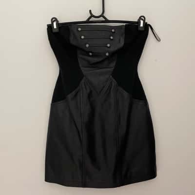 Bettina Liano Womens Size 10 Mini Dress / Strapless Dress Black  