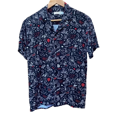 Black Friday Black Patterned Shirt Size XS