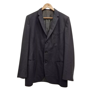 Anthony Squires Mens Size L Suit Jacket Dark Grey 