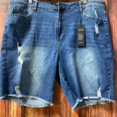 City Chic  Size 22 denim shorts new 