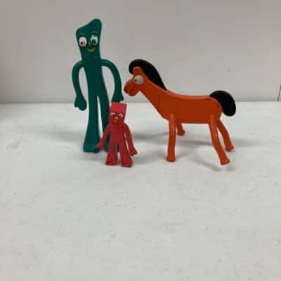 Vintage Prema Toys 1988 Gumby Bendable Figures