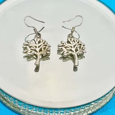 Silver Tree of Life Earrings 