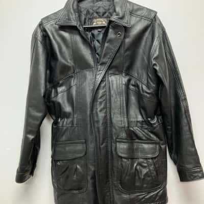 Grejina (The Australia Collection)  Unisex  Size S Leather Jacket Black  