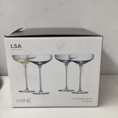 LSA International Champagne glasses  x 4